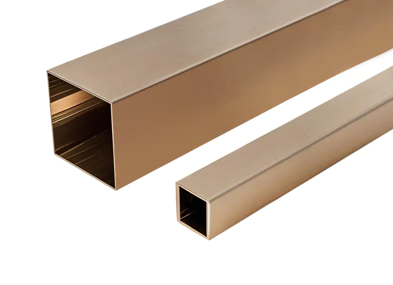 Tubo quadrado de cobre